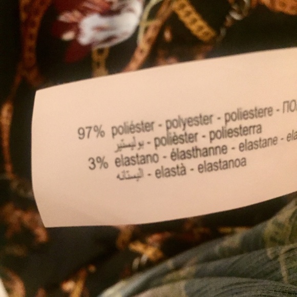 ZARA Chain Floral Print Mini Dress, S, NWT - Picture 8 of 8